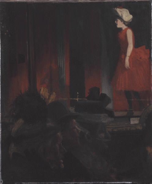 Le music-hall ; The P.S Wings in the O.P Mirror, Walter Richard Sickert, 1888,1889