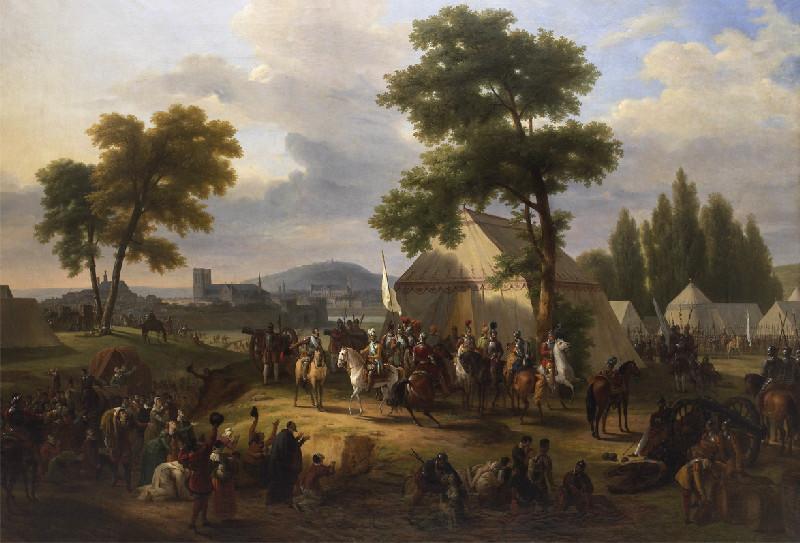 Henri IV faisant entrer des vivres dans Paris assiégé, dit aussi Henri IV au siège de Paris, Guillaume Frédéric Ronmy, 1818