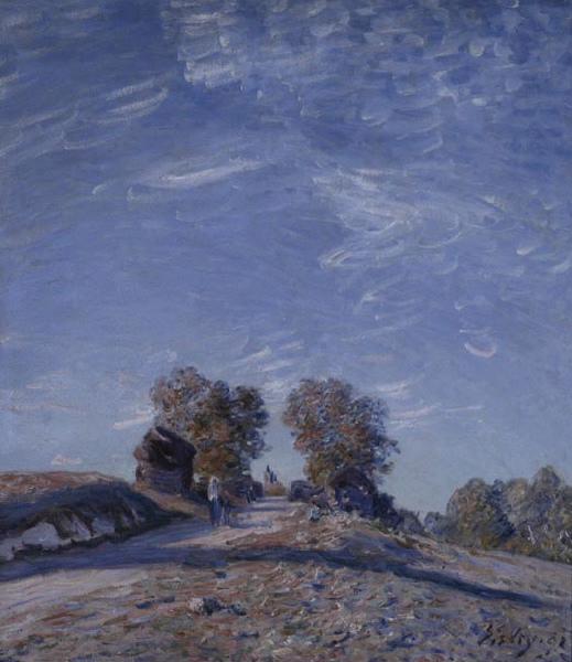 Chemin montant au soleil, Альфред Сислей, 1891