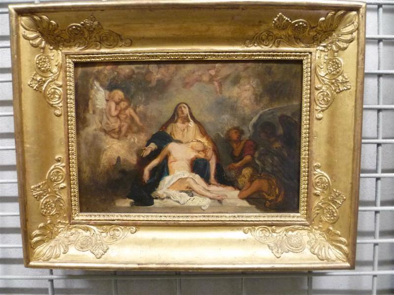 Etude de Piéta, esquisse, Joseph Nicolas Robert-Fleury, 1890 avant