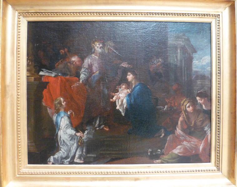 Présentation au temple, esquisse, Pietro Di Pietri, 1716