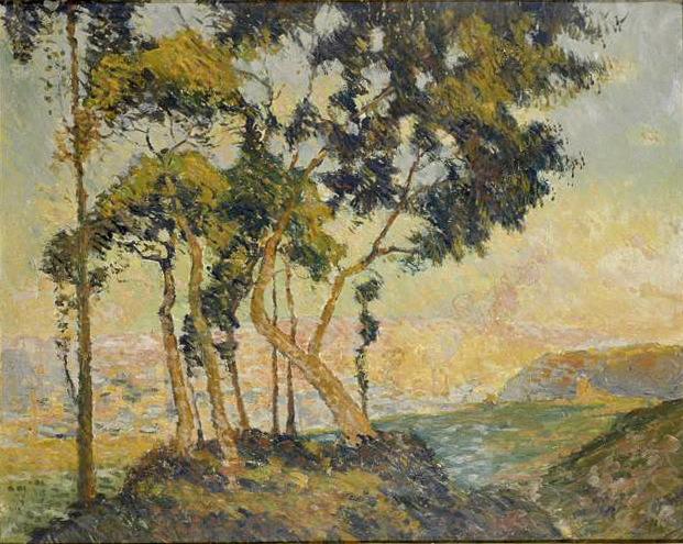 Vue prise du Mont Gargan, soleil couchant, Robert Antoine Pinchon, 1909 /03 /28