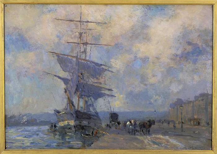 Navire norvégien dans le port de Rouen_0