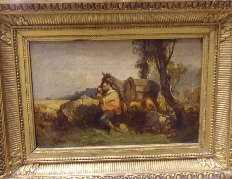 Sancho et son âne, Eugène Lepoittevin, 1870 avant