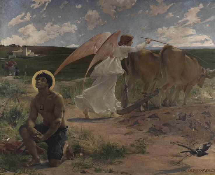 Saint Isidore le laboureur, Luc Olivier Merson, 1878
