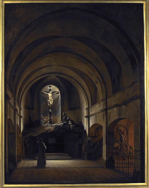 Chapelle du Calvaire dans l'église Saint-Roch à Paris, Charles Marie Bouton, 1800-1853