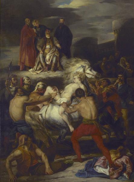 Le supplice de Mazeppa, Louis Boulanger, 1827