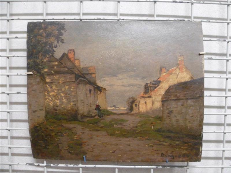 Automne ; coucher de soleil, Louis Braquaval, 1919