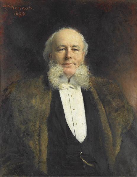 Portrait de Louis Ricard (Louis Pierre Hippolyte Ricard né le 17 mars 1839 à Caen, mort le 2 mars 1921 à Rouen, maire de Rouen du 19 novembre 1881 au 14 janvier 1886), Léon Bonnat, 1895