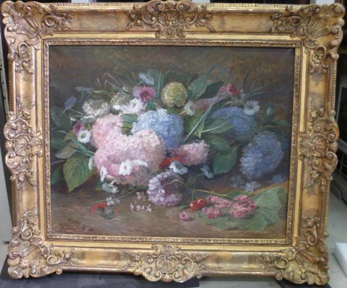 Fleurs et fruits, Amédée Baudit, 1866