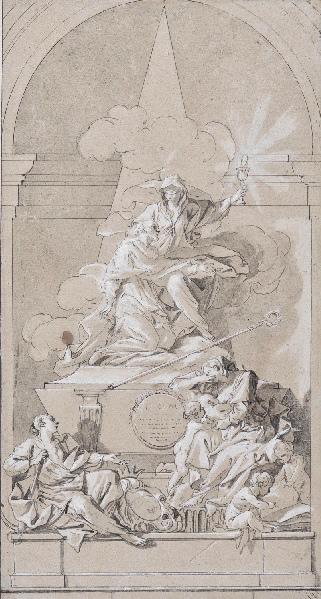 Projet pour le tombeau de Jean-Baptiste Languet de Gergy, Jean Baptiste Marie Pierre, 18e siècle