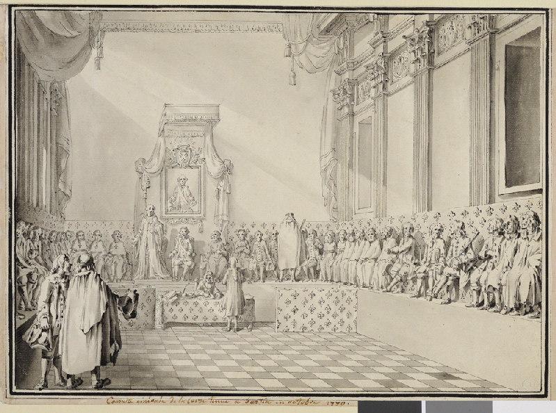 Consulte générale tenue à Bastia en 1770 ; Consulte général de la Corse tenu à Bastia, Jean Charles Delafosse, 4e quart 18e siècle