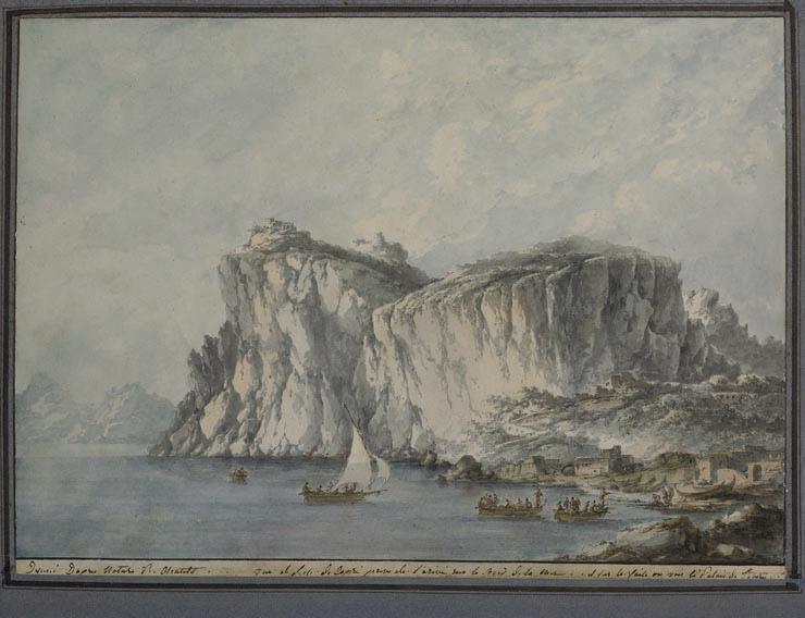 Vue de l'île de Capri, Claude Louis Chatelet, 4e quart 18e siècle