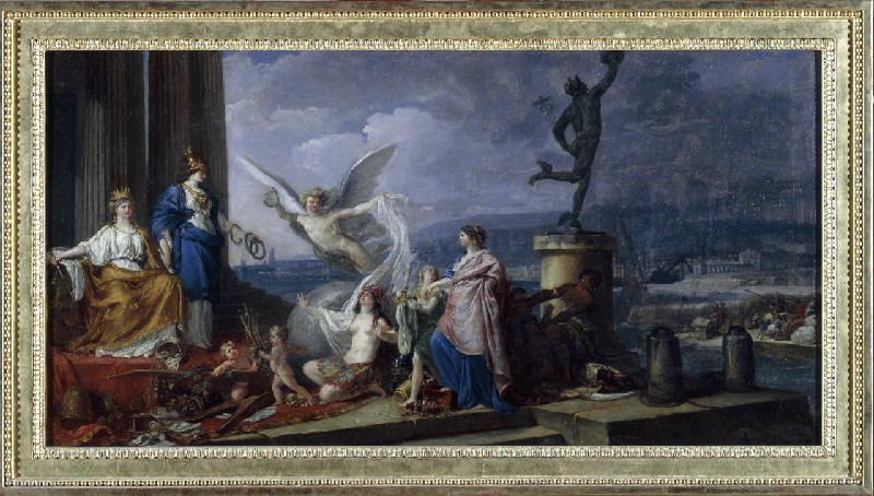 Le Génie du Commerce découvrant l'Amérique, Anicet Charles Gabriel Lemonnier, 1787