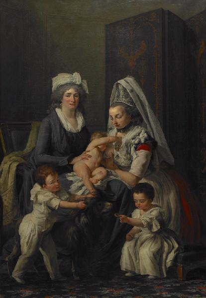 La Comtesse d'Herbouville et ses enfants, Anicet Charles Gabriel Lemonnier, 1804-1806