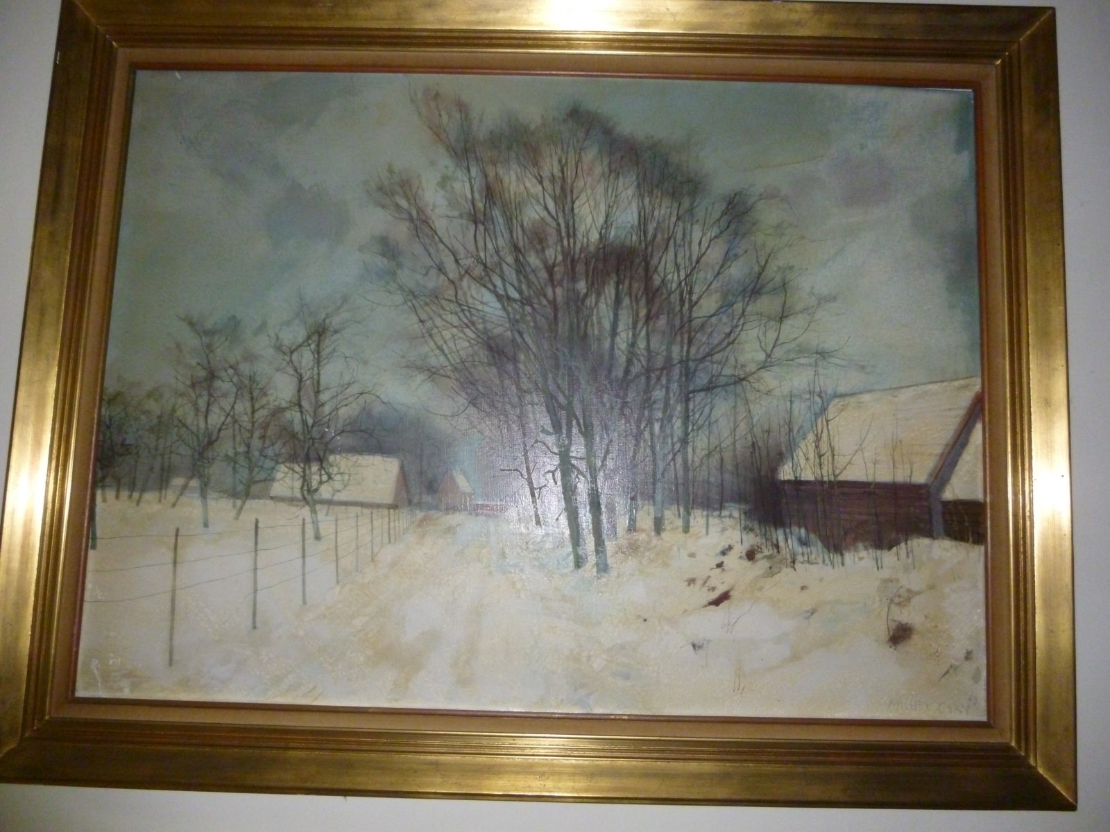 Paysage sous la neige, Michel Ciry, 1969