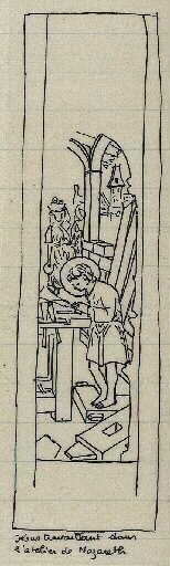 Jésus travaillant dans l'atelier de Nazareth_0