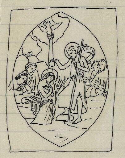 Baptême du Christ par Jean-Baptiste dans le Jourdain_0
