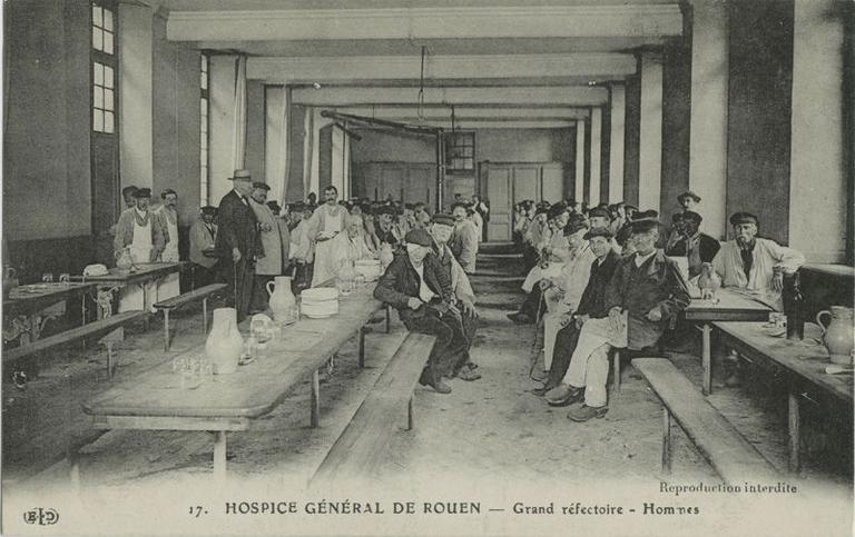 Hospice Général de Rouen, réfectoire hommes_0