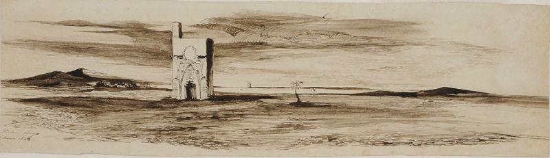 Paysage, Victor Hugo, 1842 /08
