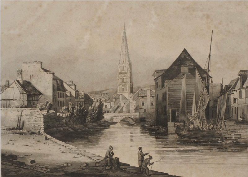 Harfleur, vue de l'intérieur de la ville, Thalès Fielding