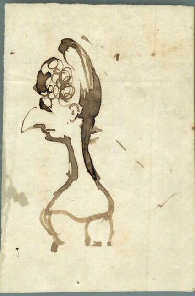 Femme au bec d'oiseau, Victor Hugo, 1830-1835