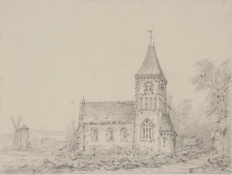 Eglise d'Yainville près Duclair, Fosse, 1888