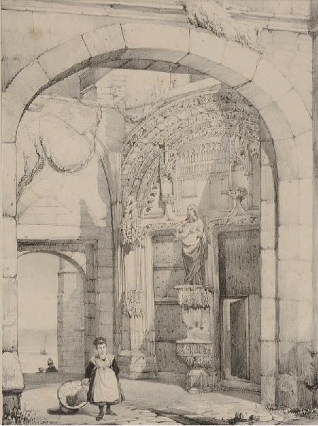 Portail de l'église St-Jacques au Tréport, Adolphe Rouargue