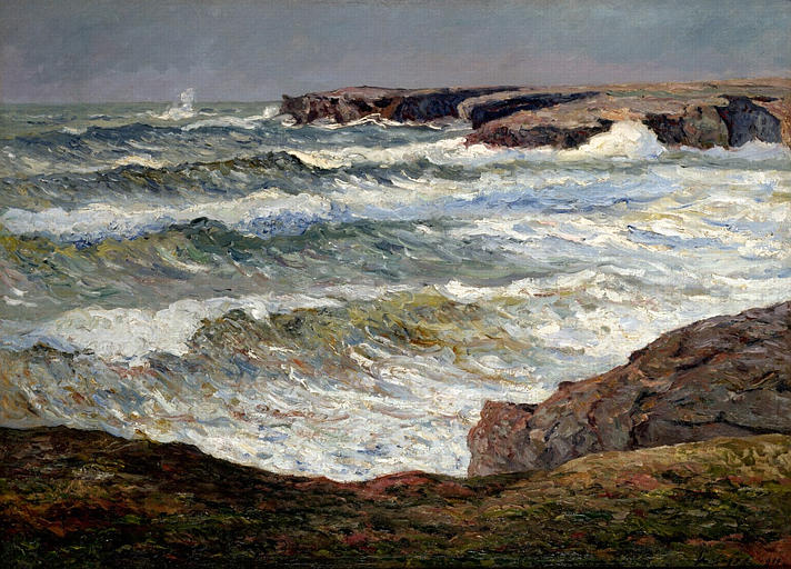 La grande houle à Donant (Belle-île)_0