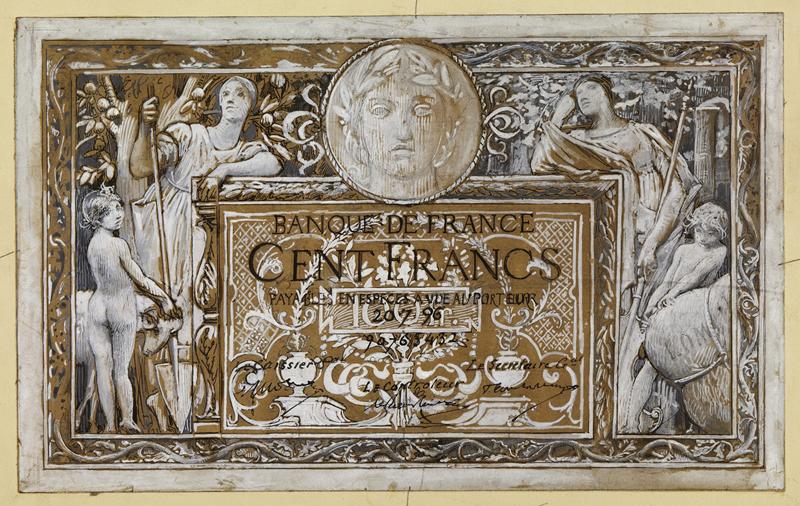Le billet de 100 francs, Luc Olivier Merson, 1896