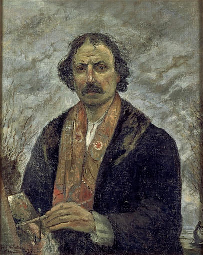 Portrait de l'artiste, Charles Milcendeau, 1917
