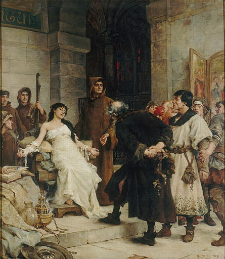 Une stigmatisée au Moyen-Age, Georges Moreau De Tours, 4e quart 19e siècle