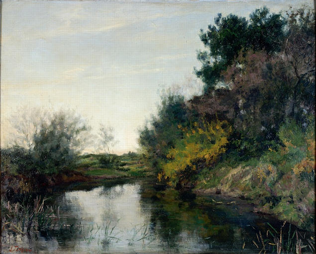 Paysage, étang, Jacques Patissou, 1er quart 20e siècle