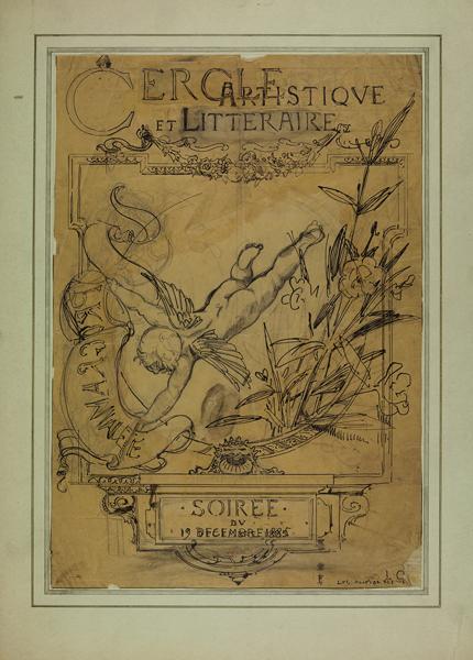 Cercle artistique et littéraire, soirée du 19 décembre 1885, Luc Olivier Merson, 1885