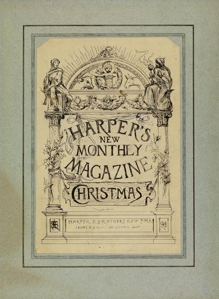 Harper's / New / monthly / magazine Christmas - Harper's brothers New-York, Luc Olivier Merson, 1892