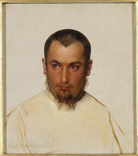 Tête de moine camaldule, Hippolyte Delaroche, 1834
