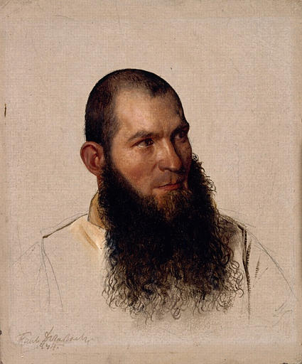 Tête de moine camaldule, Hippolyte Delaroche, 1834