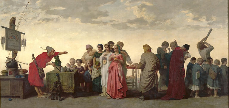 L'Escamoteur, le quart d'heure de Rabelais, Jean-Louis Hamon, 1861
