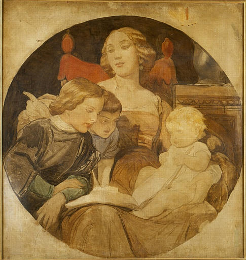 Scène familiale, Hippolyte Delaroche, 1844-1847