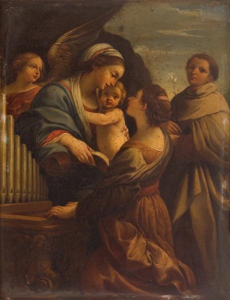 La Vierge à l'enfant avec sainte Cécile et saint Antoine et un ange_0