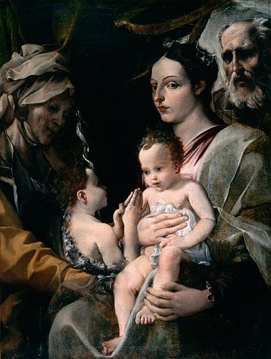 La Sainte Famille avec saint Jean-Baptiste et sainte Elisabeth_0