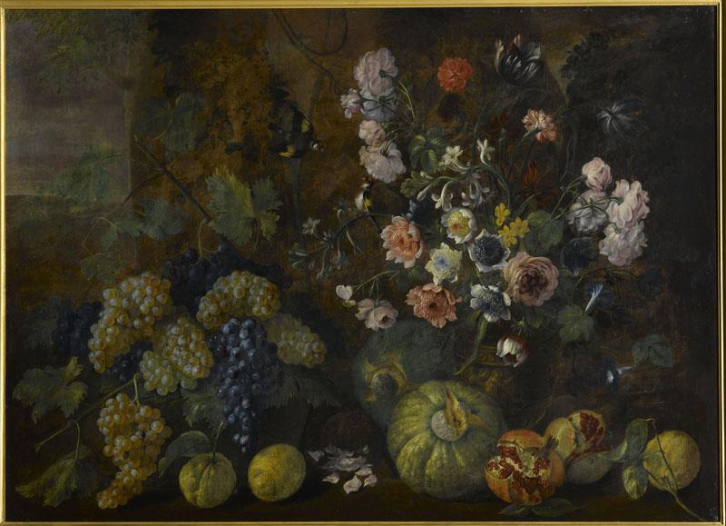 Nature morte. Fleurs, fruits et légumes_0