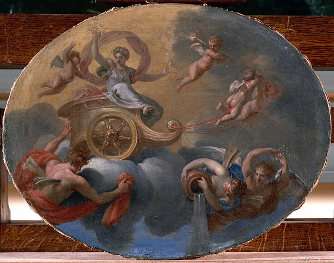 Zéphyr et Flore ? ou le lever de l'Aurore, Charles Poerson, 3e quart 17e siècle