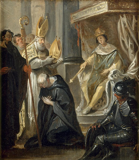 Suger est fait abbé de saint Denis, Juste D'egmont, 3e quart 17e siècle