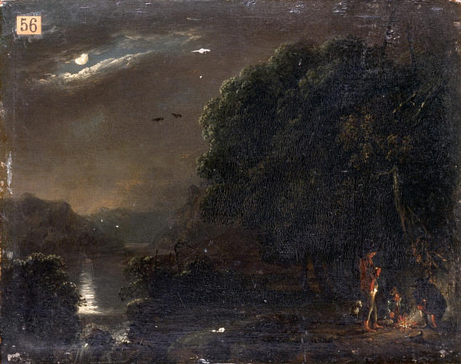 Paysage au clair de lune, Simon-Mathurin Lantara, 4e quart 18e siècle