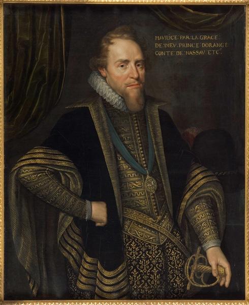 Portrait de Maurice de Nassau, prince d'Orange, Michiel Jansz van Mierevelt, 16e siècle, 17e siècle
