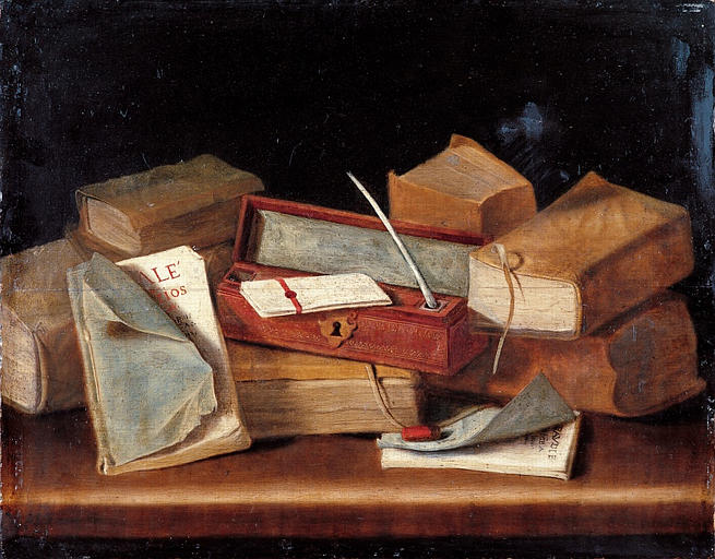 Ecritoire et livres_0