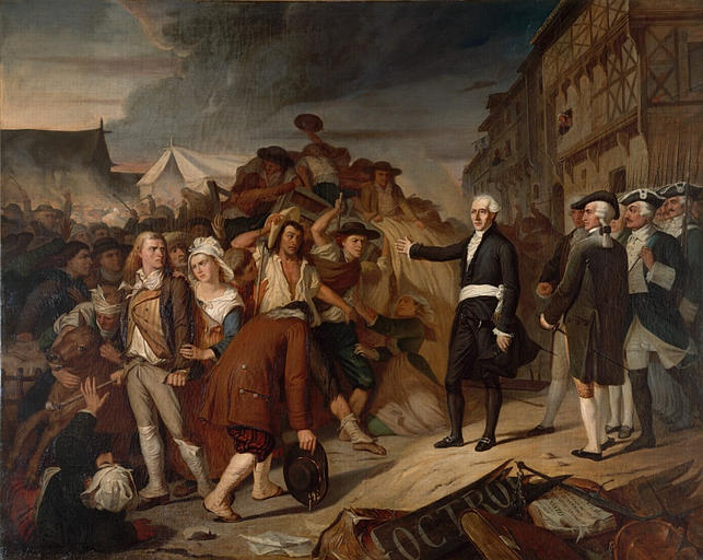 Le Maire Kervégan arrêtant une émeute de paysans à l'octroi de Nantes en 1790_0