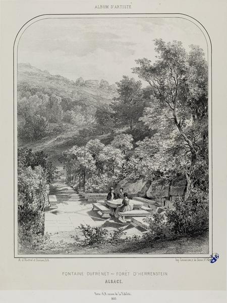 Fontaine Dufrenat, Alsace, Adolphe d' Hastrel, 19e siècle