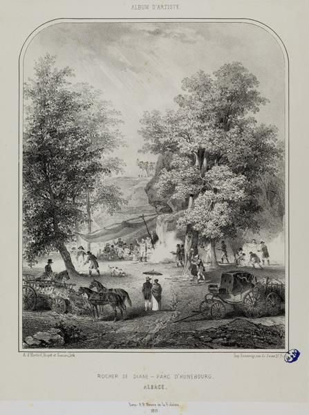 Rocher de Diane (Hambourg), Adolphe d' Hastrel, 19e siècle